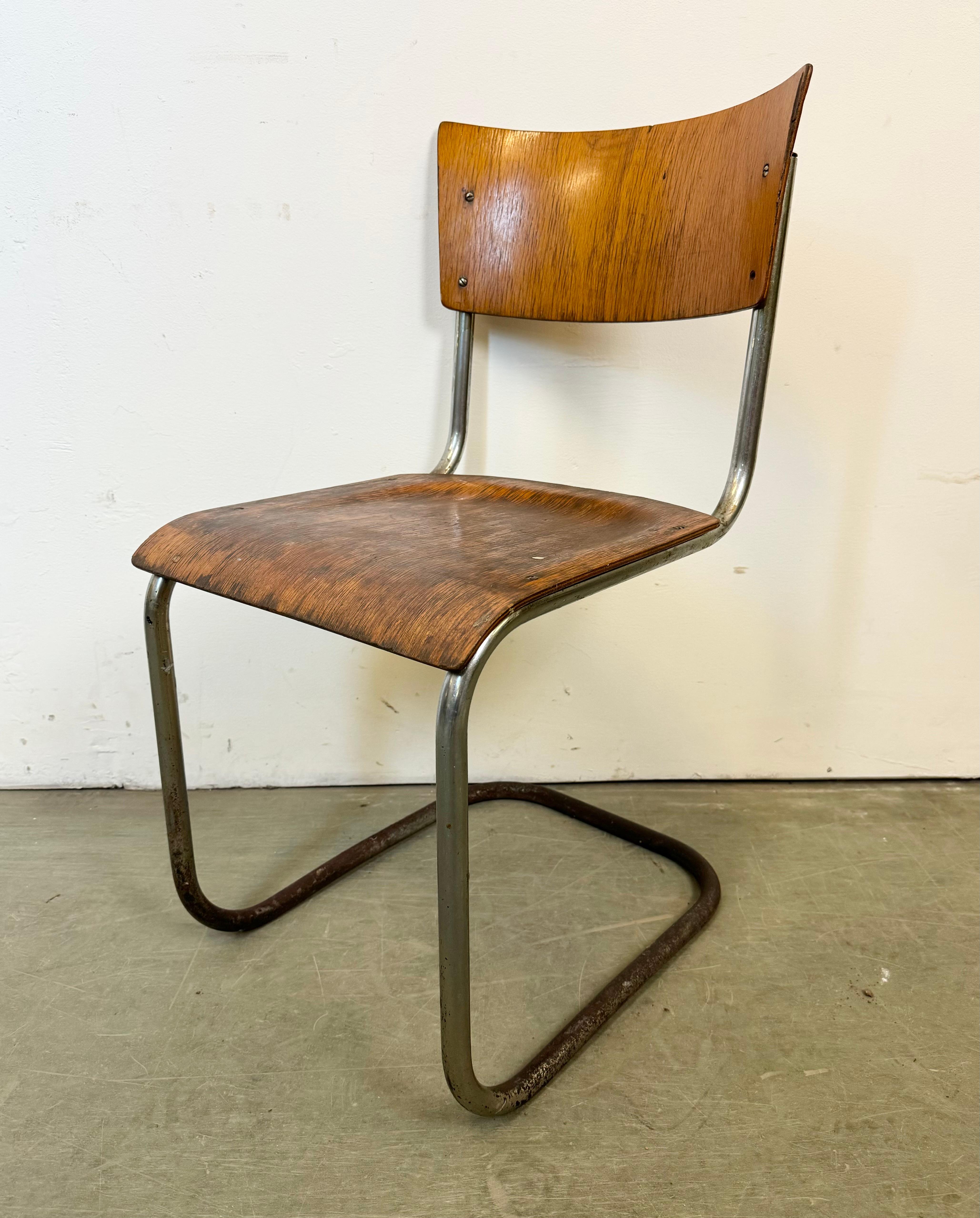 Chrome Vintage Workshop Chair, 1960s For Sale