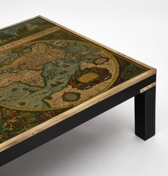 Vintage World Map Coffee Table