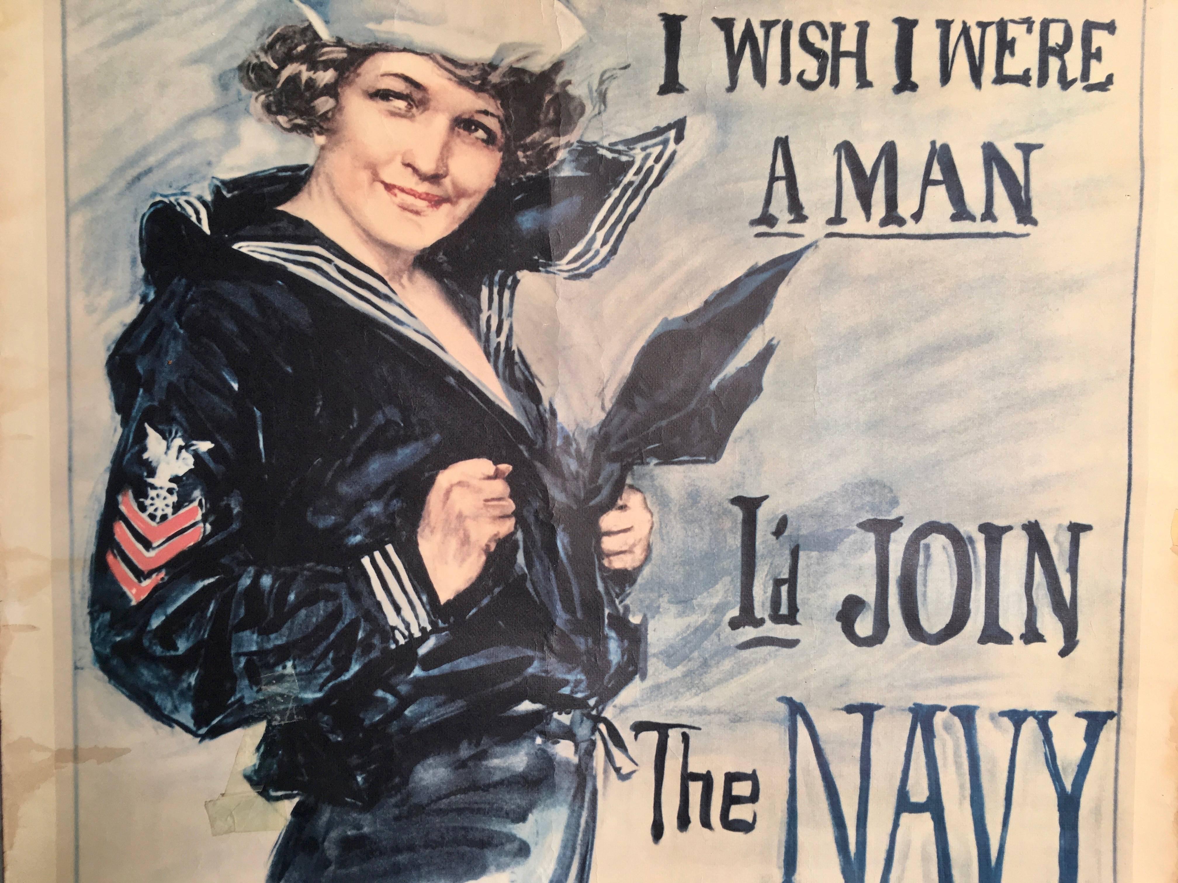 Vintage World War II Navy Poster at 1stDibs | original vintage navy ...