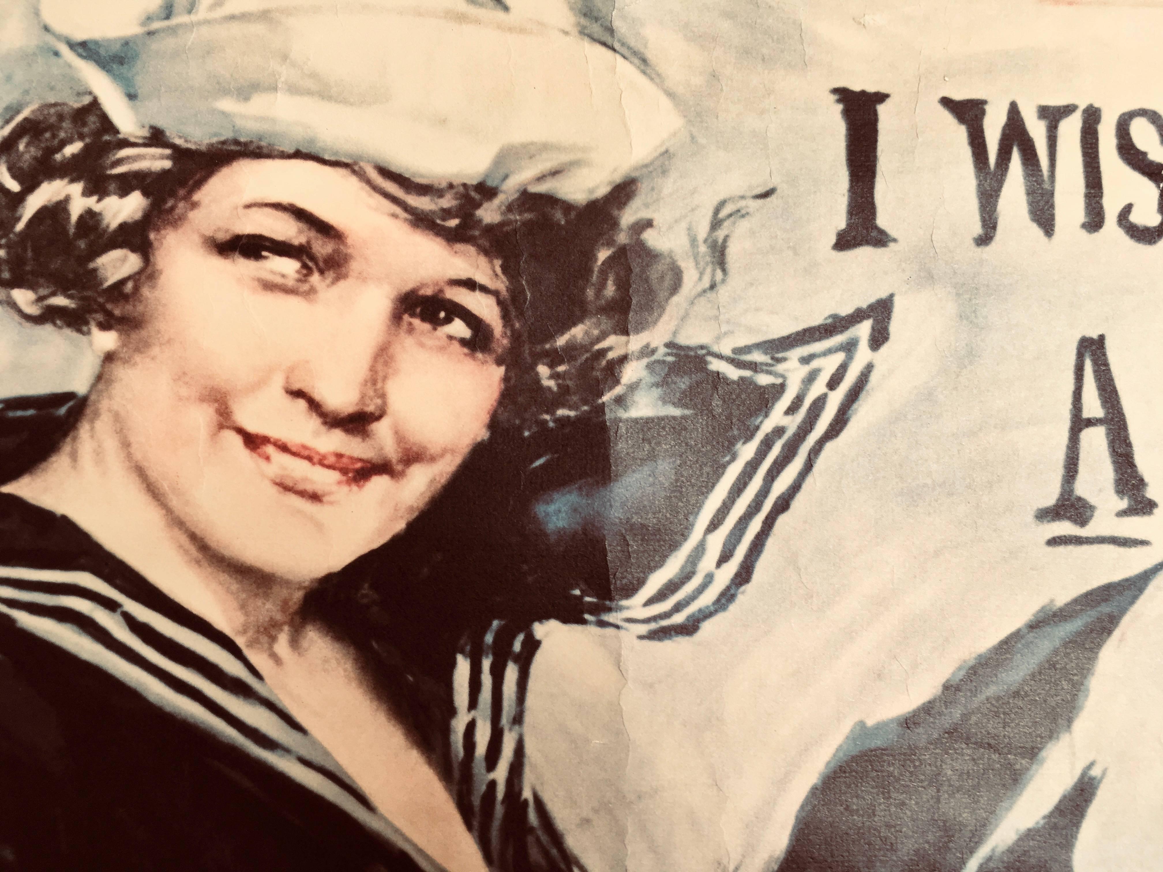 American Vintage World War II Navy Poster