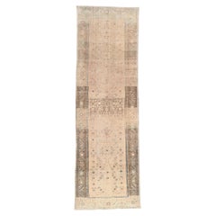 Vintage-Worn Persian Malayer Rug, Faded Elegance Meets Relaxed Refinement