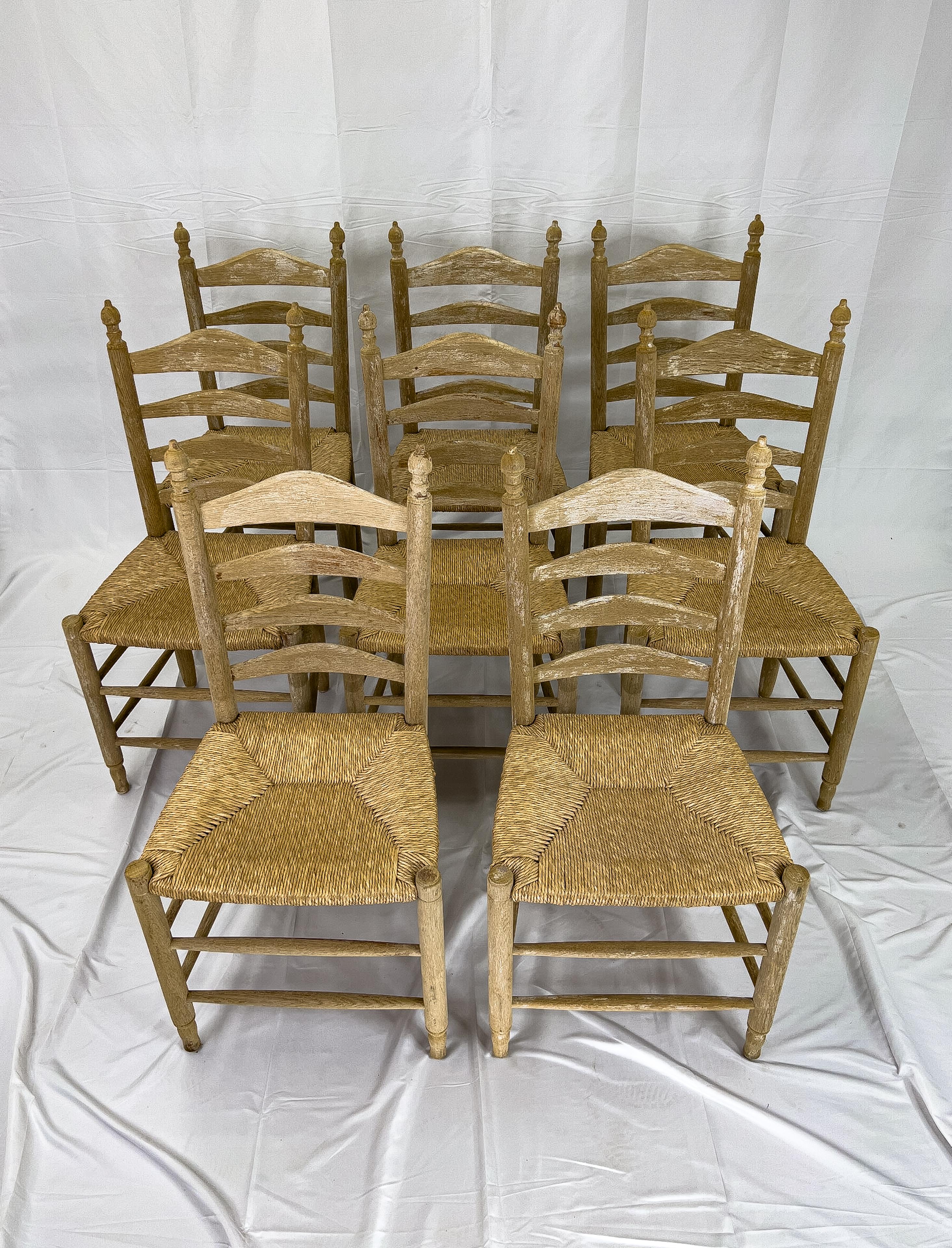 Vintage Worship Chairs, Set of 8 at 1stDibs