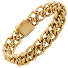 Vintage Woven Braided 14-Karat Gold Chain Bracelet by Zelman & Friedman