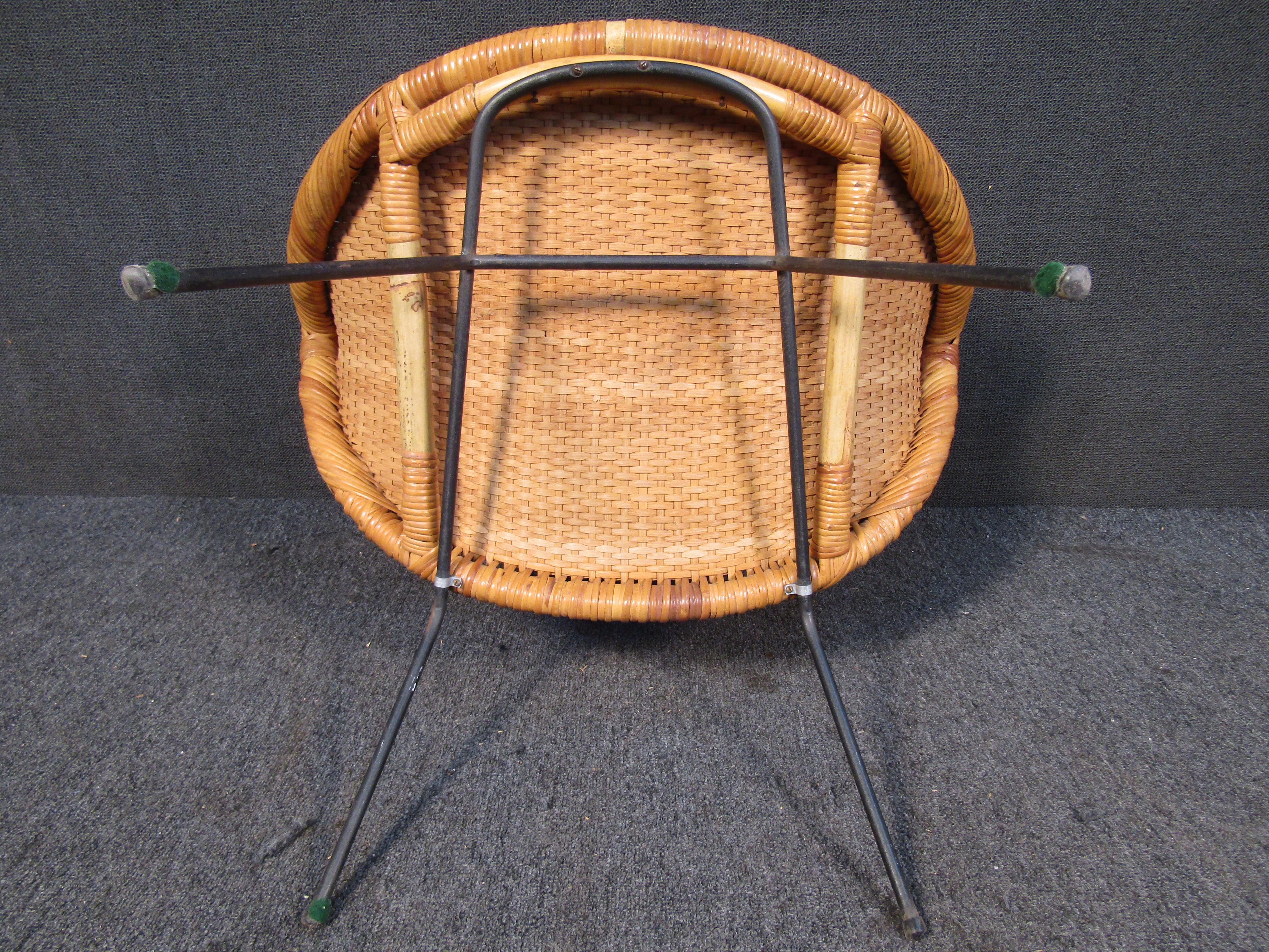 Vintage Woven Cane Chair 2