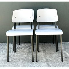 Vintage Woven Cane Dining Chairs - Set Of 4