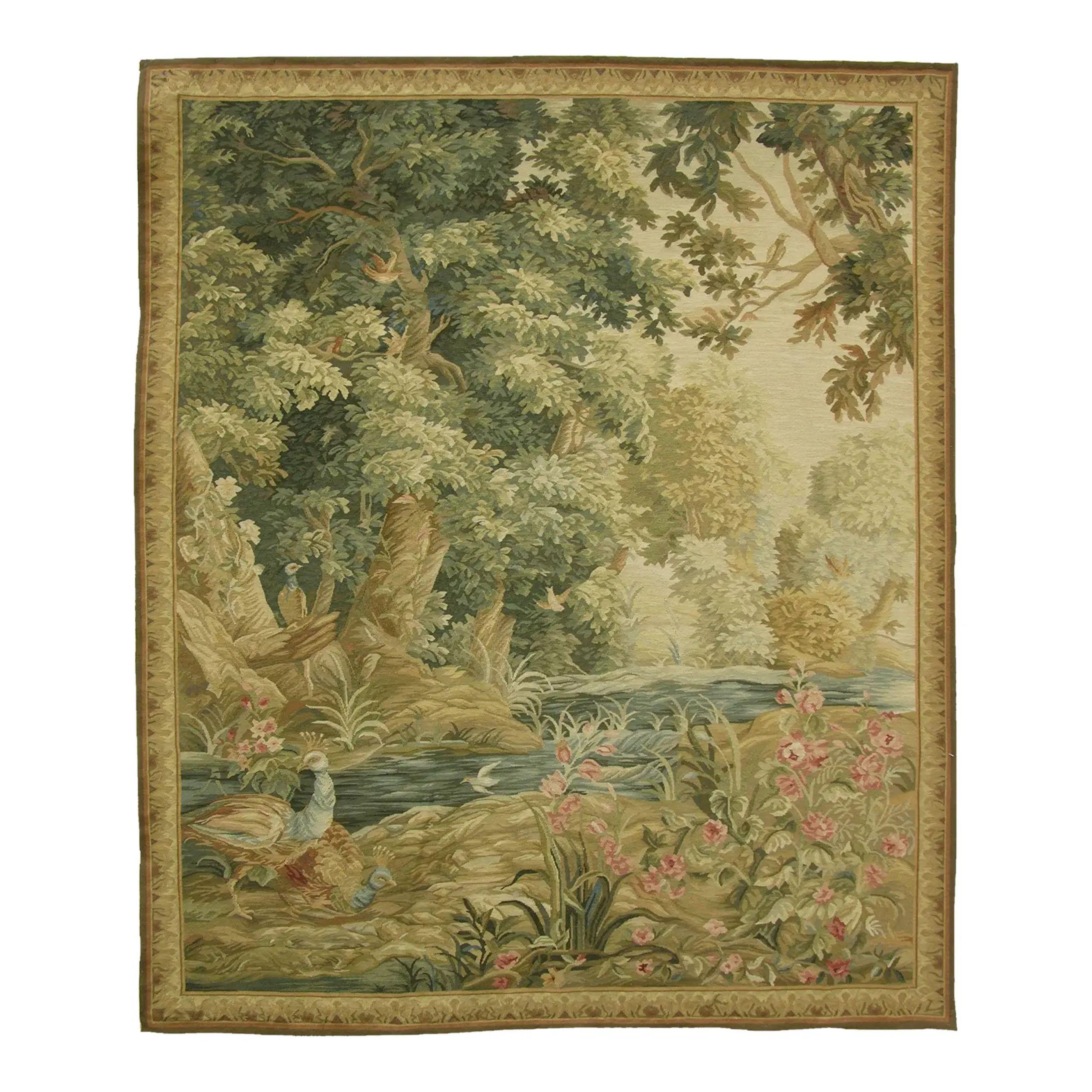 Vintage Woven Creek Tapestry 6.5X5.33 For Sale