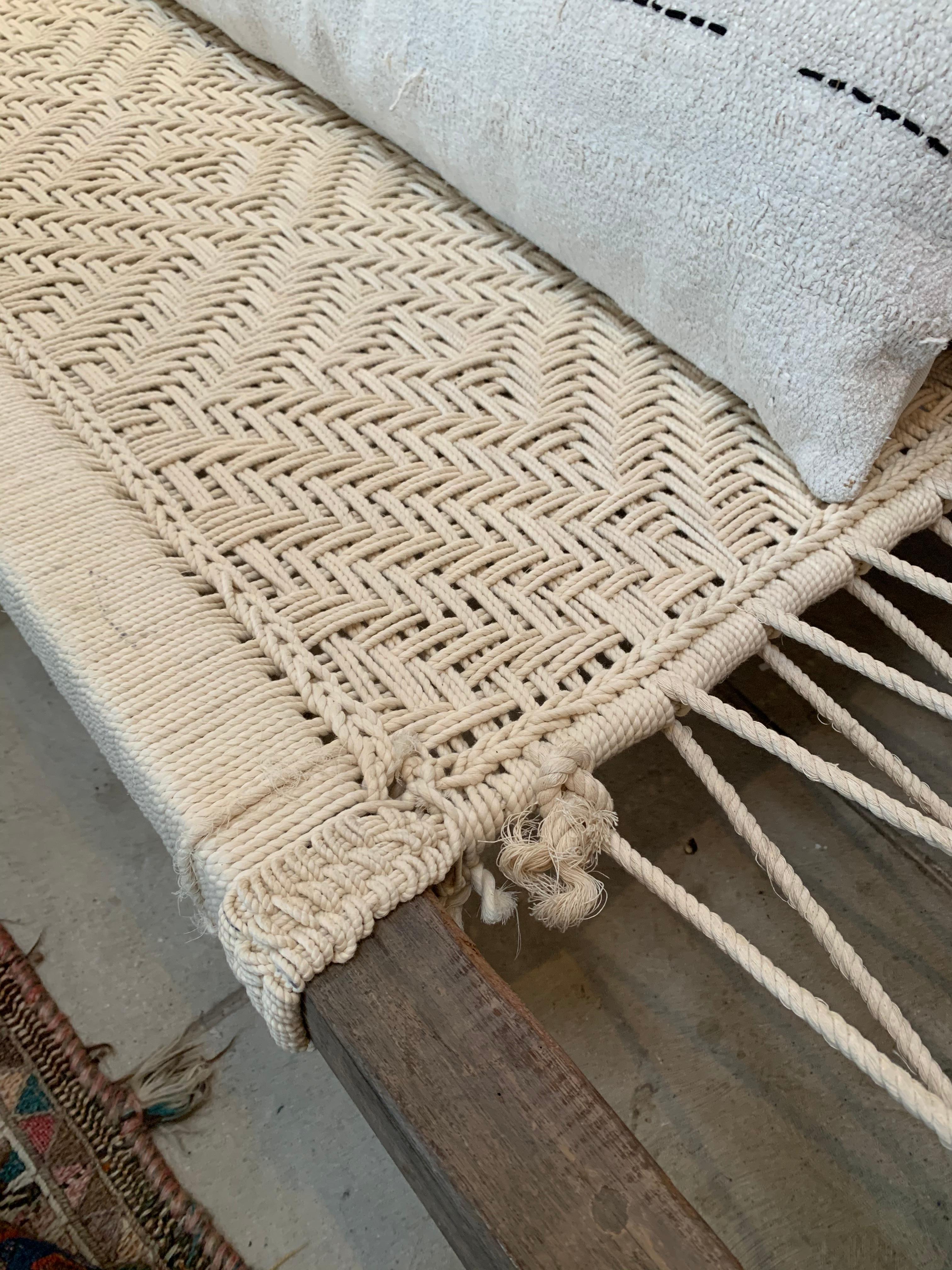 Hand-Woven Vintage Woven Daybed
