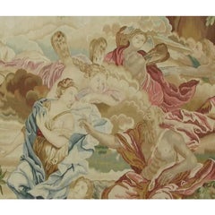 Vintage Woven Figural Tapestry 7.8X5.6