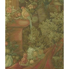 Vintage Woven Floral Scene Tapestry 7.7X5.7