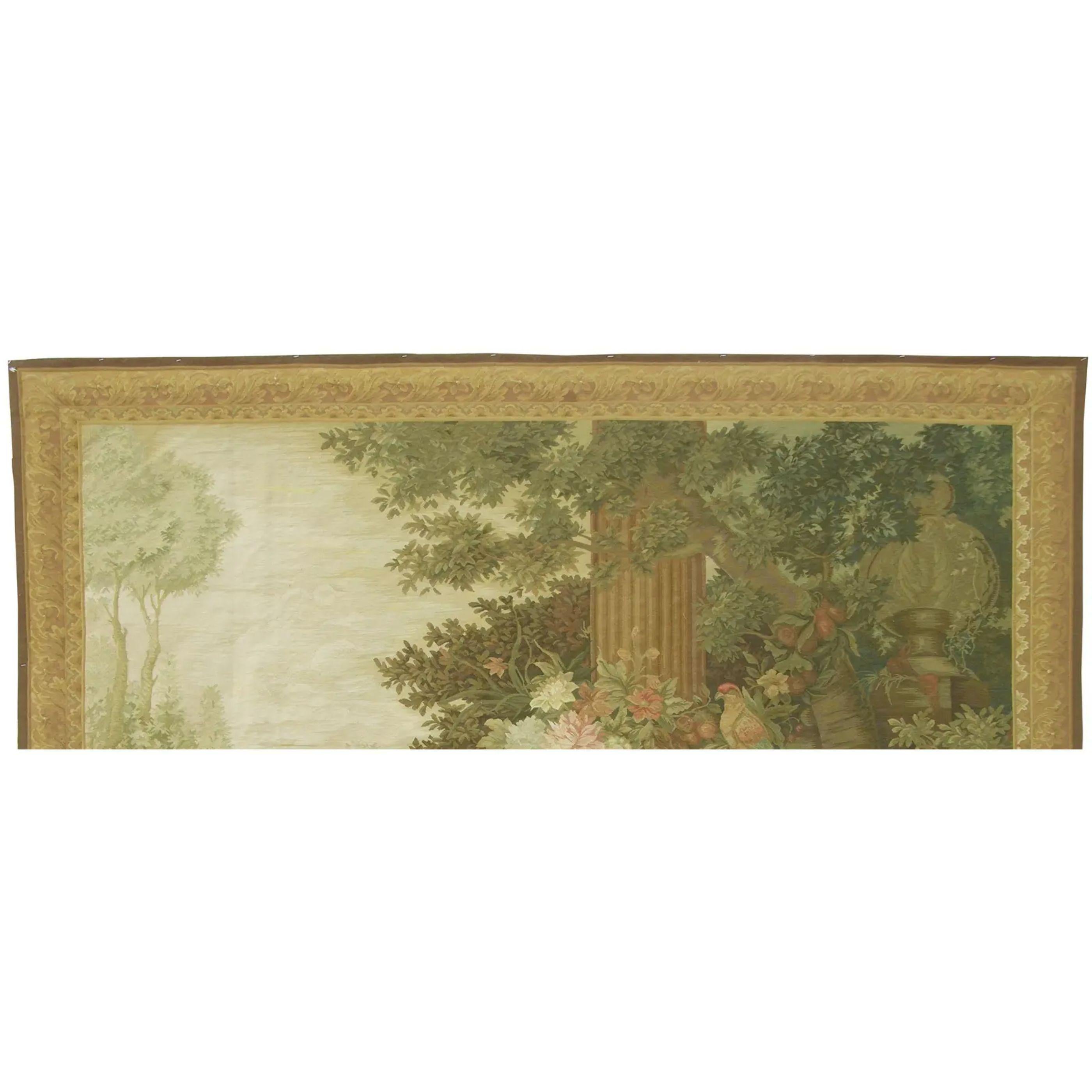 gewebter Wandteppich mit Blumenszene 7.7X5.7 (Empire) im Angebot