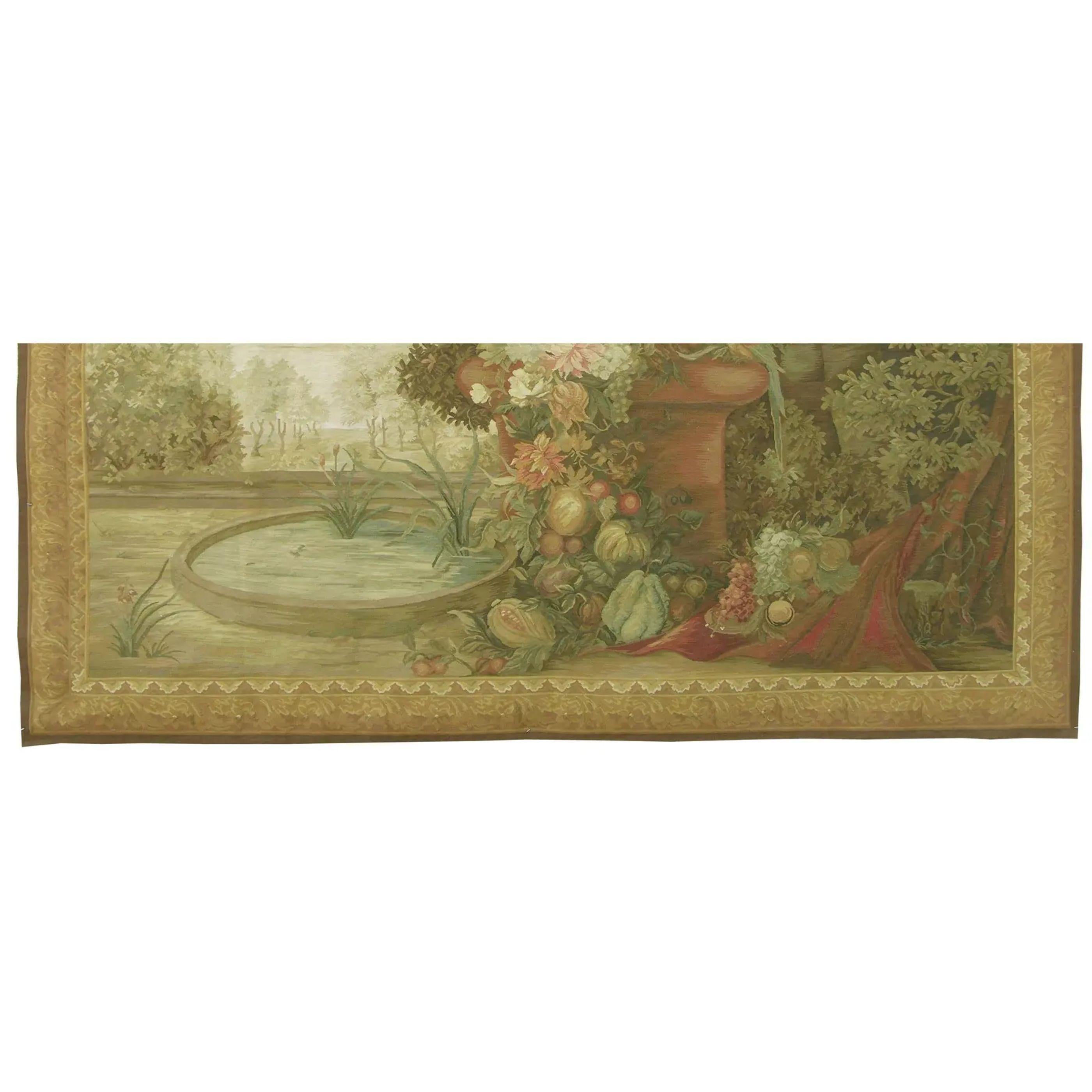 gewebter Wandteppich mit Blumenszene 7.7X5.7 (Unbekannt) im Angebot