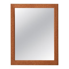 Vintage Woven Leather Rectangular Mirror