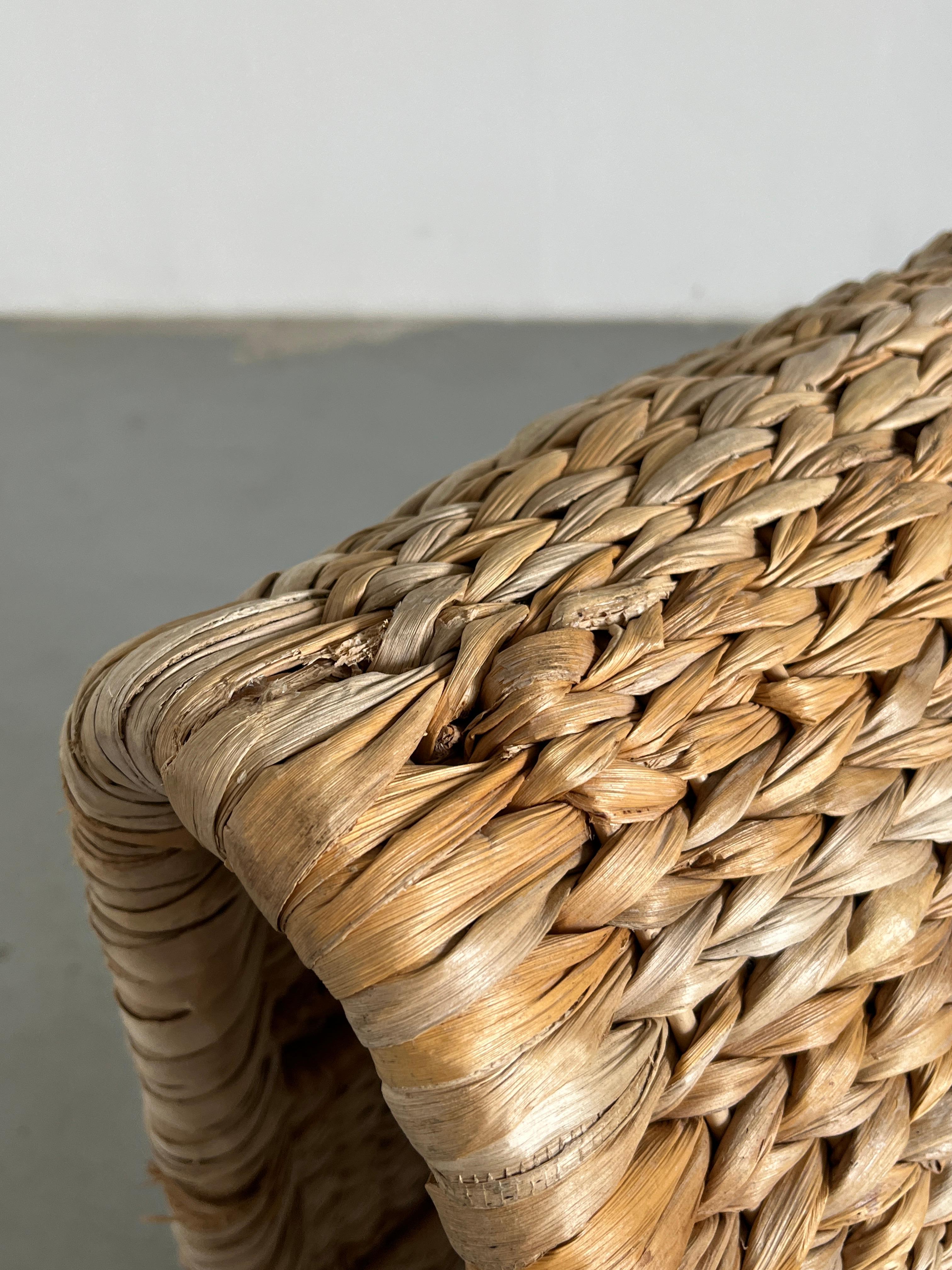 Vintage Woven Lounge Chair or Chaise Longue after P3 Chair by Tito Agnoli, 1980s 6