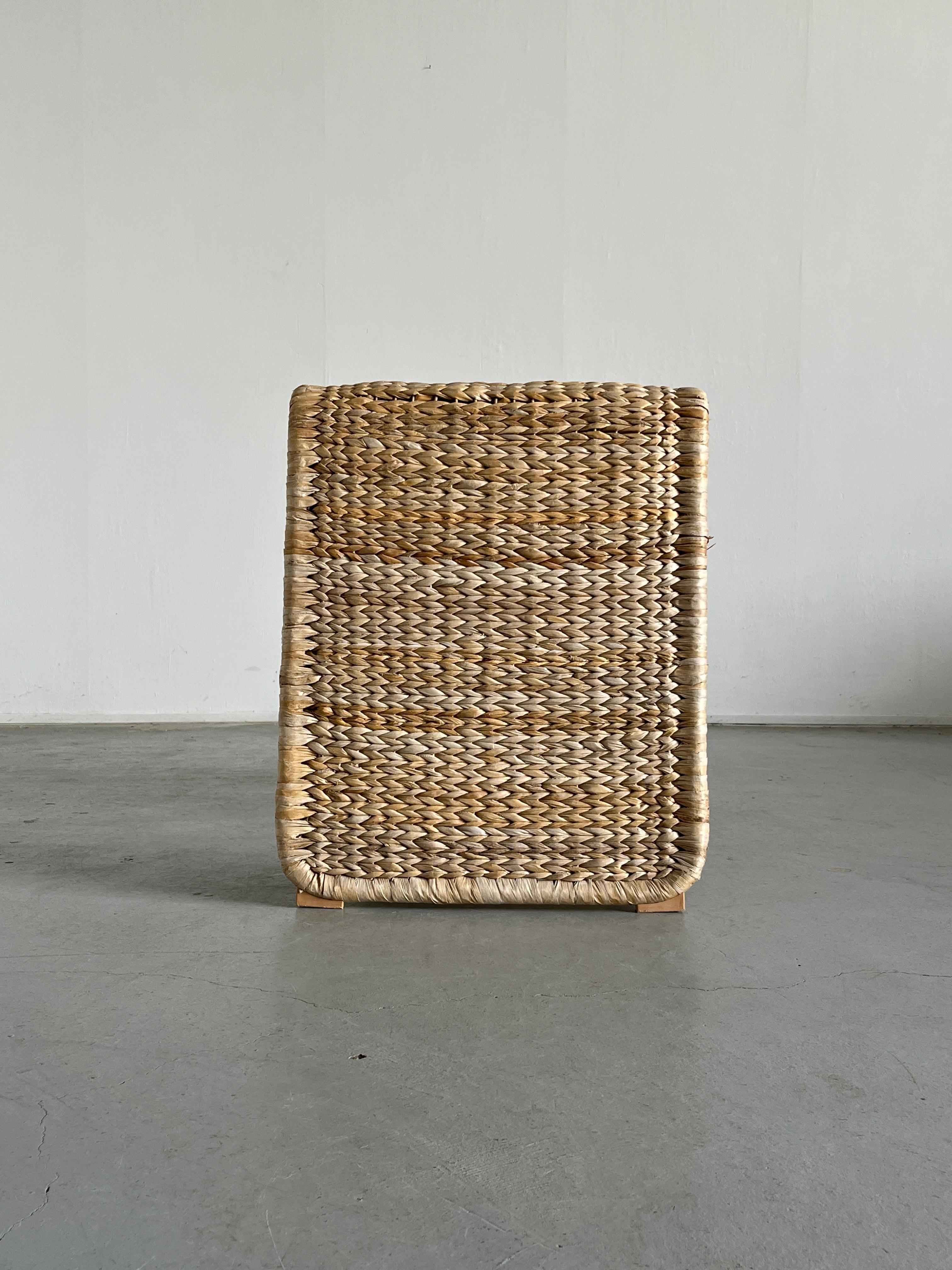 Vintage Woven Lounge Chair or Chaise Longue after P3 Chair by Tito Agnoli, 1980s In Good Condition In Zagreb, HR