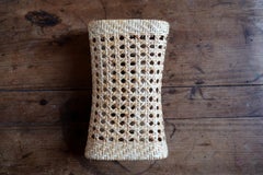 Vintage Woven Rattan Sculptural Decorative Object, Vienna Cane Weave 2C114