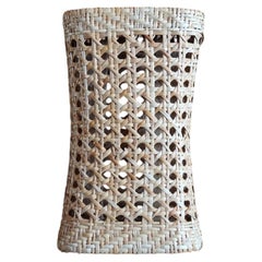 Vintage Woven Rattan Sculptural Decorative Object, Vienna Cane Weave 2C114
