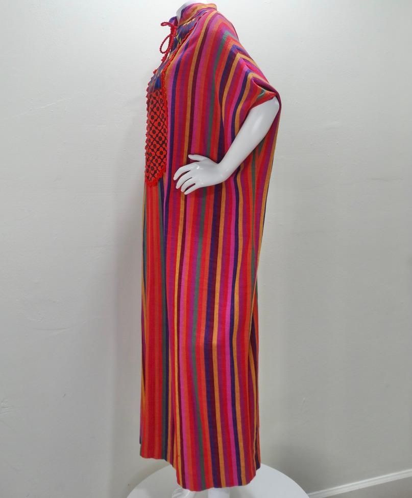 Vintage Woven Rikma Kaftan For Sale 1