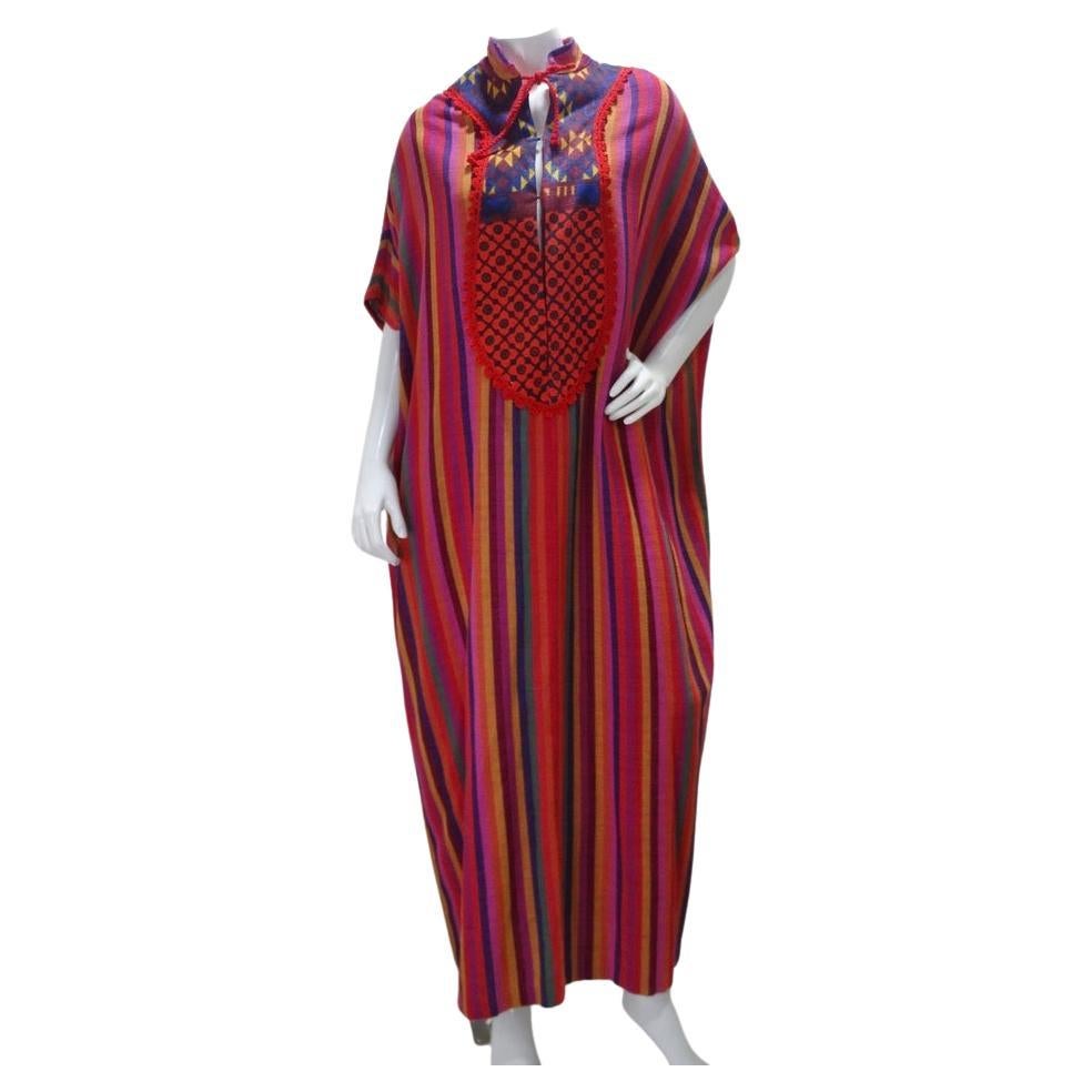 Vintage Woven Rikma Kaftan For Sale