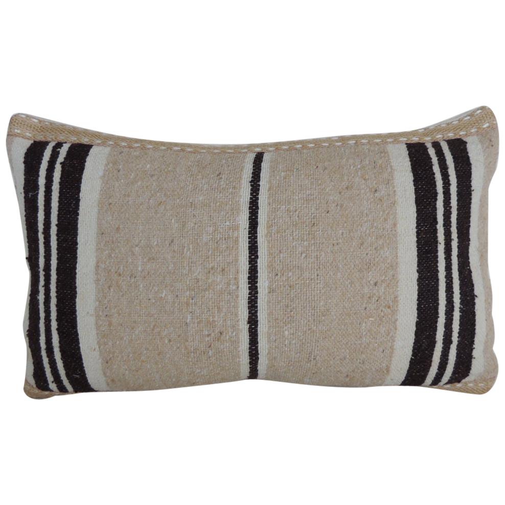Vintage Woven Tribal Artisanal Textile Decorative Lumbar Pillow
