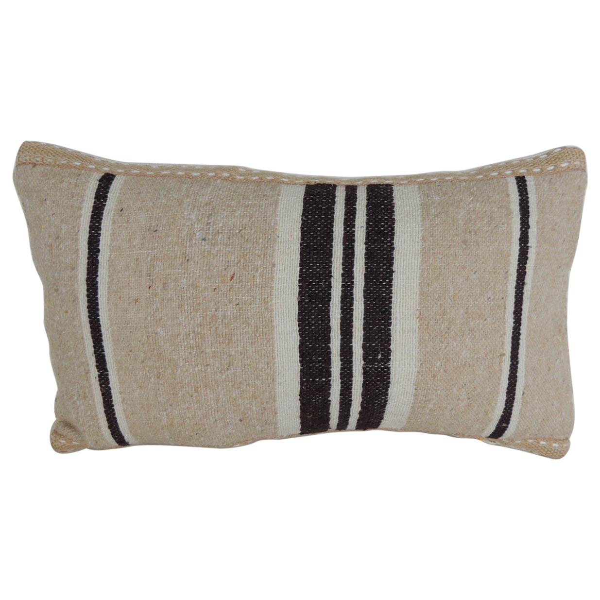 Vintage Woven Tribal Artisanal Textile Decorative Lumbar Pillow