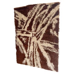 Vintage Woven Wall Hanging/Rug in Rya Style