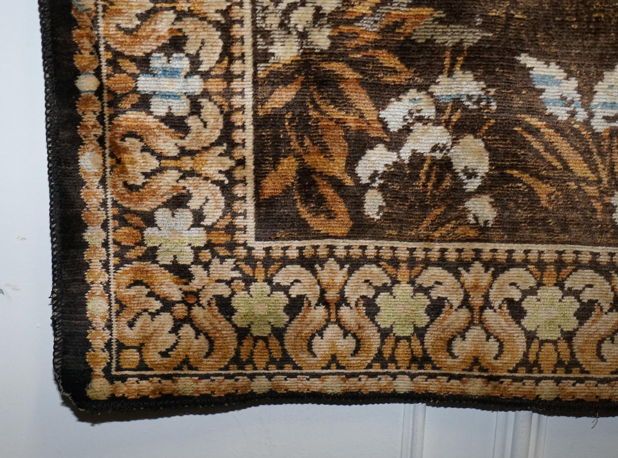 VINTAGE GEWEBTE WANDTAPESTRY WALDSTIERE & HIRSCHSZENE RUSTIC HUNTiNG LODGE im Angebot 2