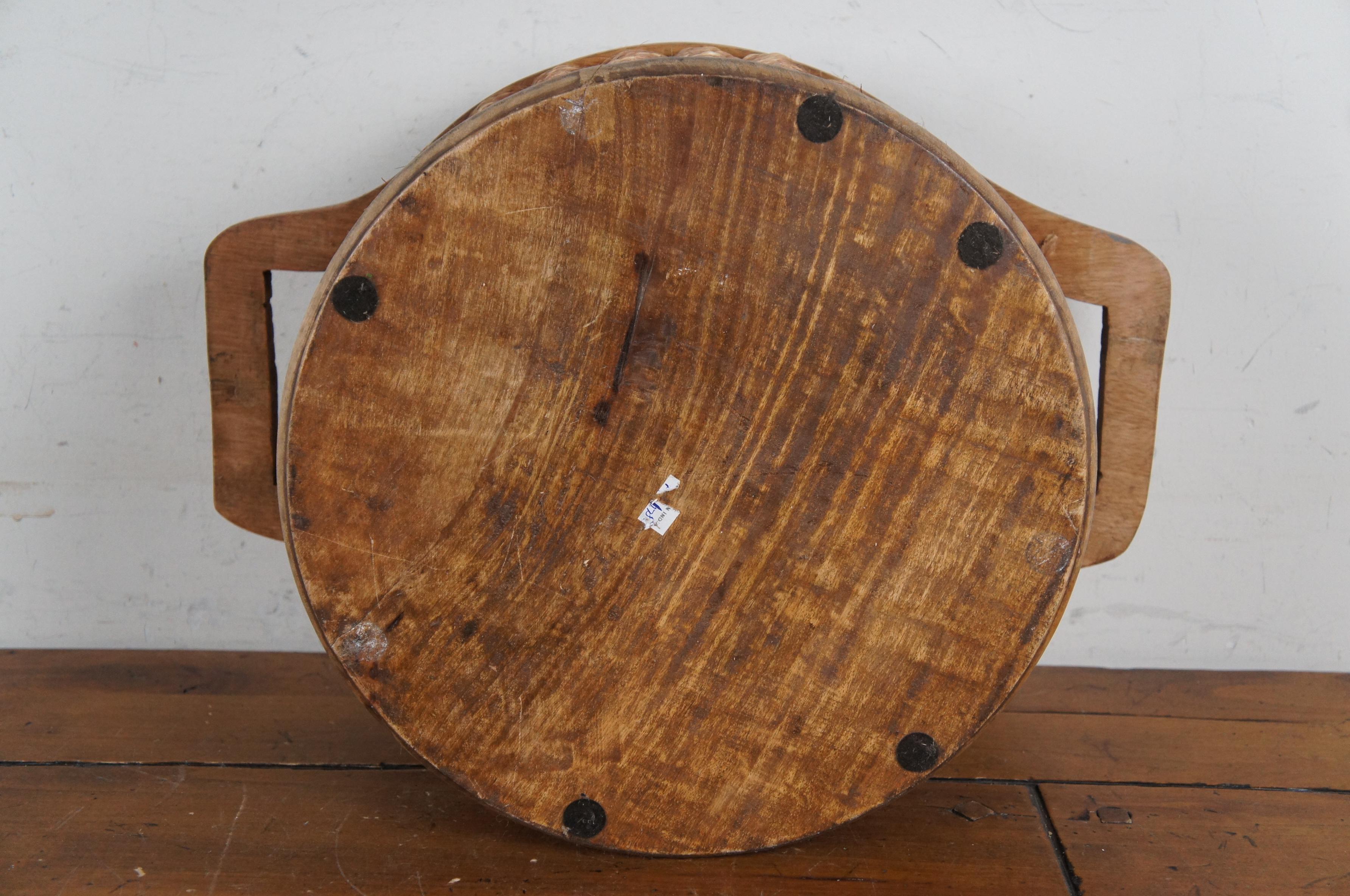 Cesta de mimbre vintage para 6 botellas de vino 19 en venta 3