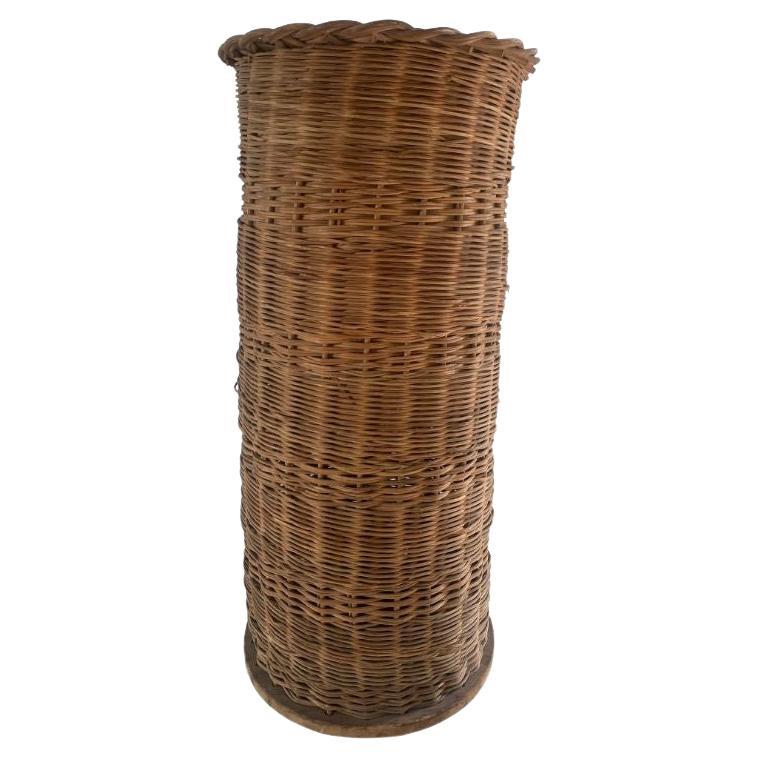 Large Vintage Wicker Basket at 1stDibs vintage wicker baskets