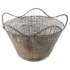 Vintage Woven Wire Basket