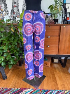 Vaqueros vintage Wrangler teñidos al estilo «tie-dye», talla unisex 11/12, algodón de los años 60