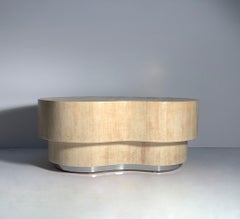 Vintage Post Modern Kidney Freeform Biomorphic Coffee Table Maitland Smith