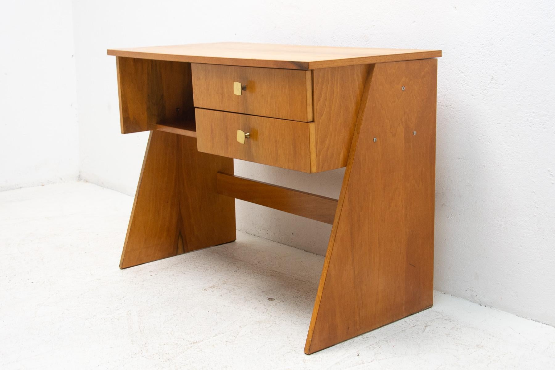 Vintage Writing Desk, 1970's, Czechoslovakia In Good Condition In Prague 8, CZ