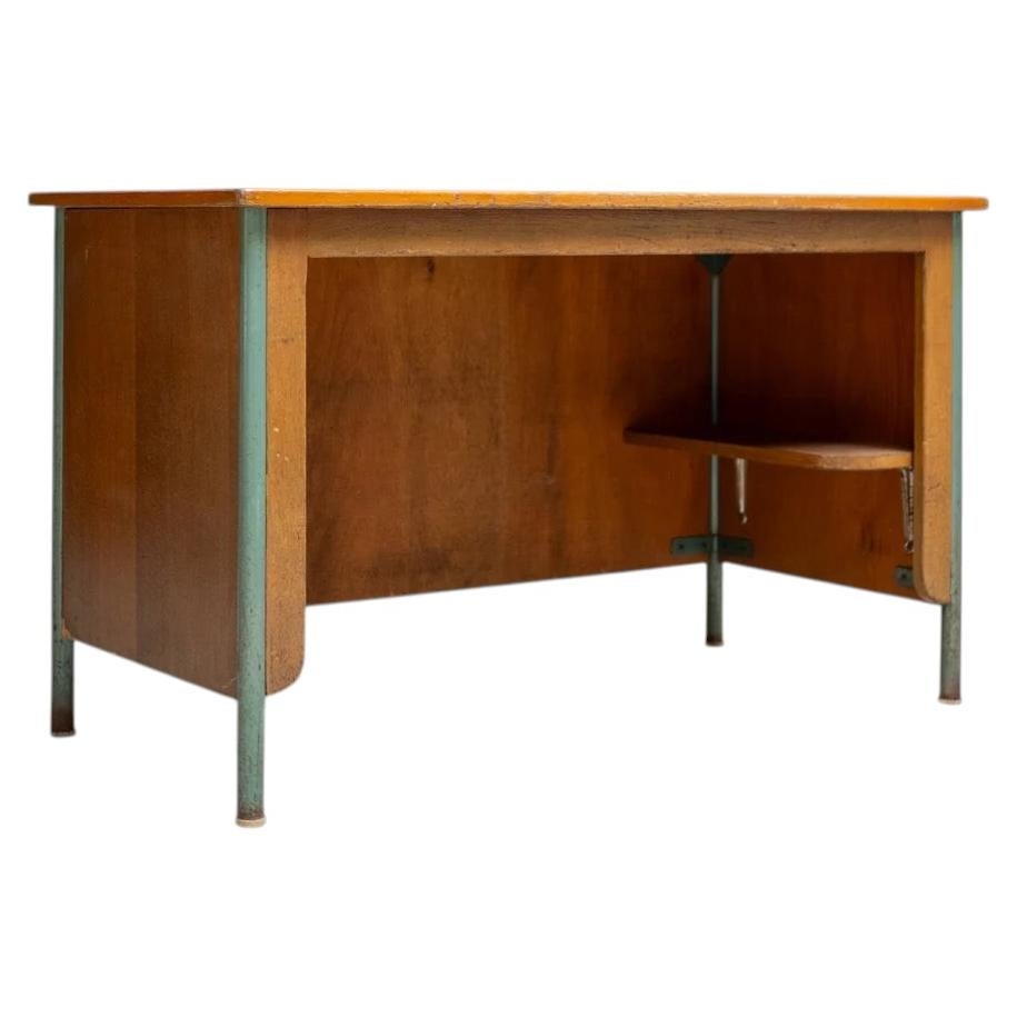 Vintage Writing Desk Attributed to Jean Prouvé, France, 1950s