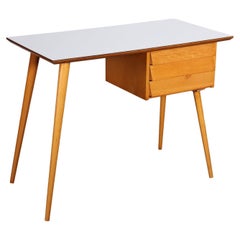 Retro Writing Desk Beech Italy 1950s