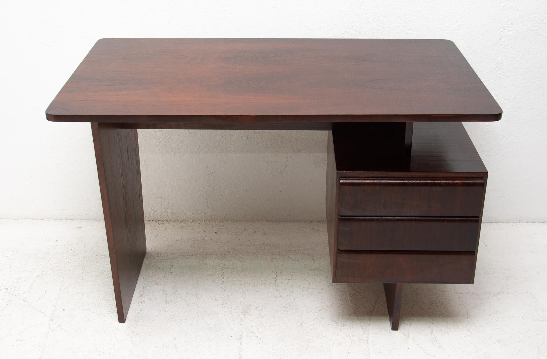 Late 20th Century Vintage Writing Desk by Bohumil Landsman, 1970s, Czechoslovakia