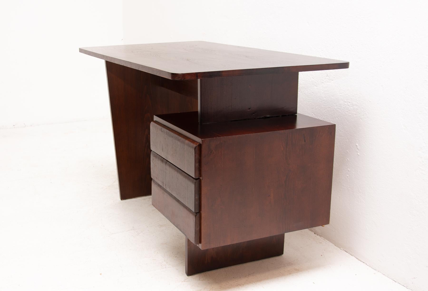 Vintage Writing Desk by Bohumil Landsman, 1970s, Czechoslovakia 3