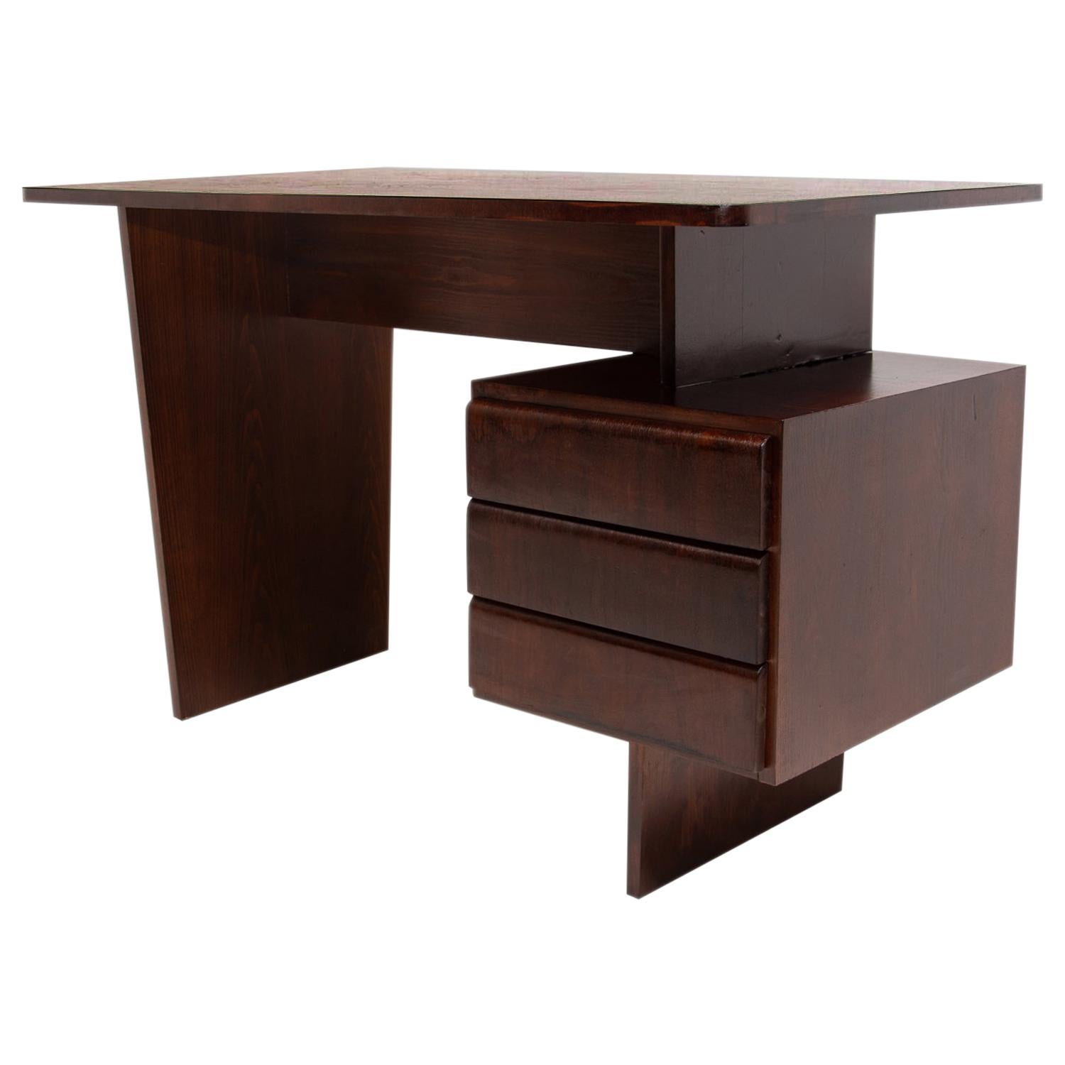 Vintage Writing Desk by Bohumil Landsman, 1970s, Czechoslovakia