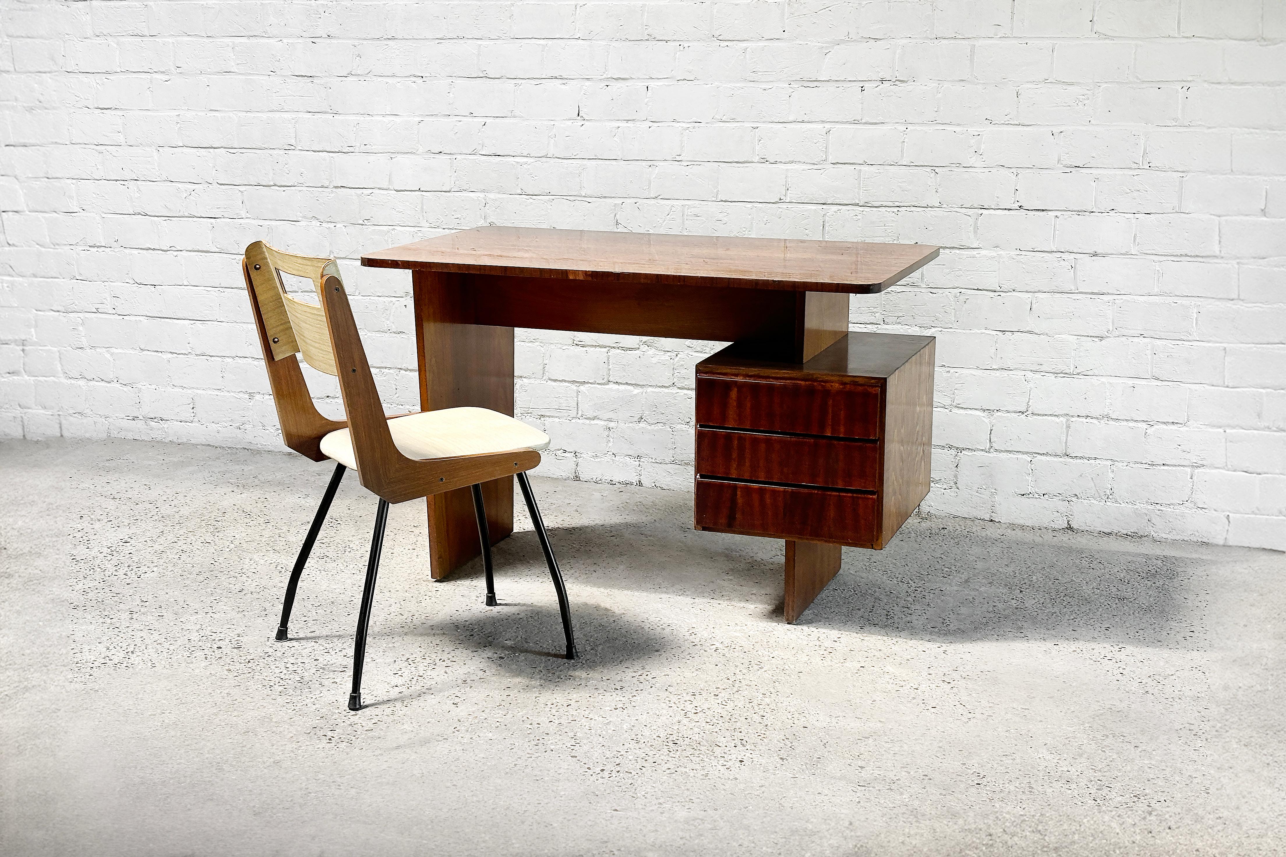 Vintage Writing Desk by Bohumil Landsman, 1970s For Sale 1