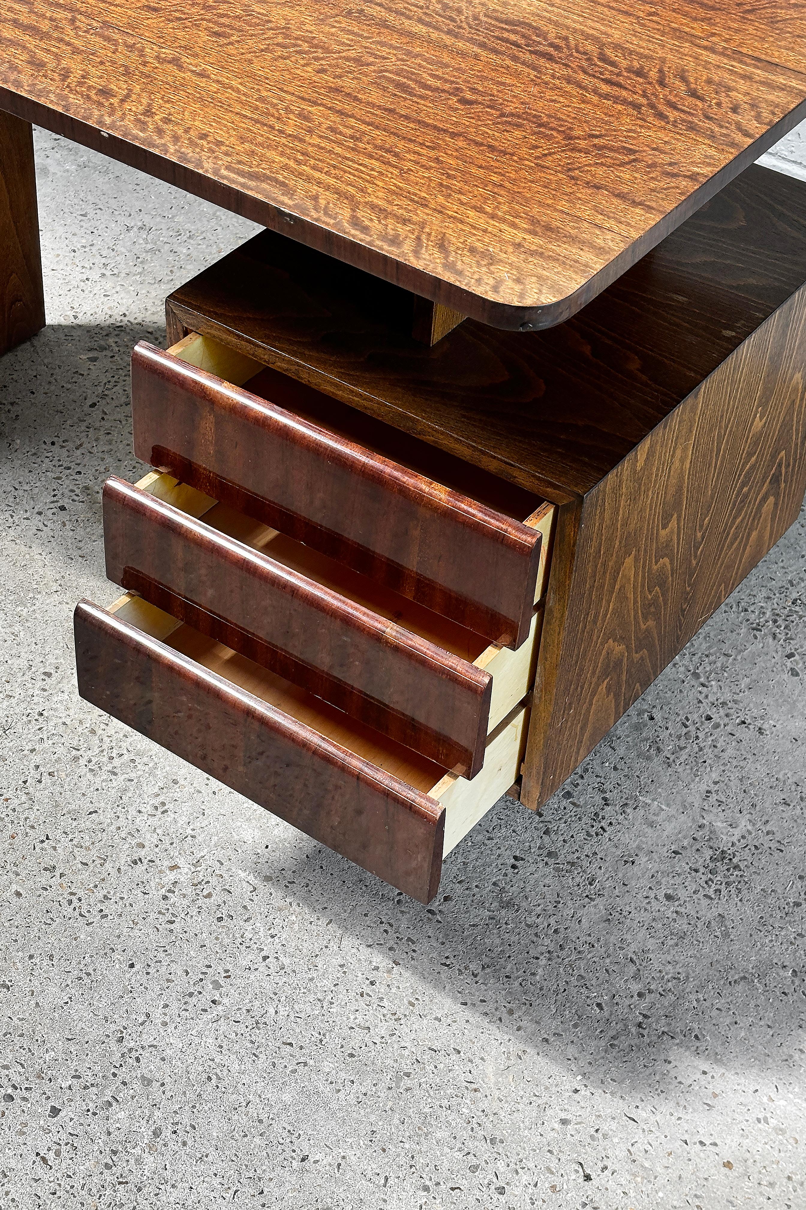 Vintage Writing Desk by Bohumil Landsman, 1970s For Sale 2