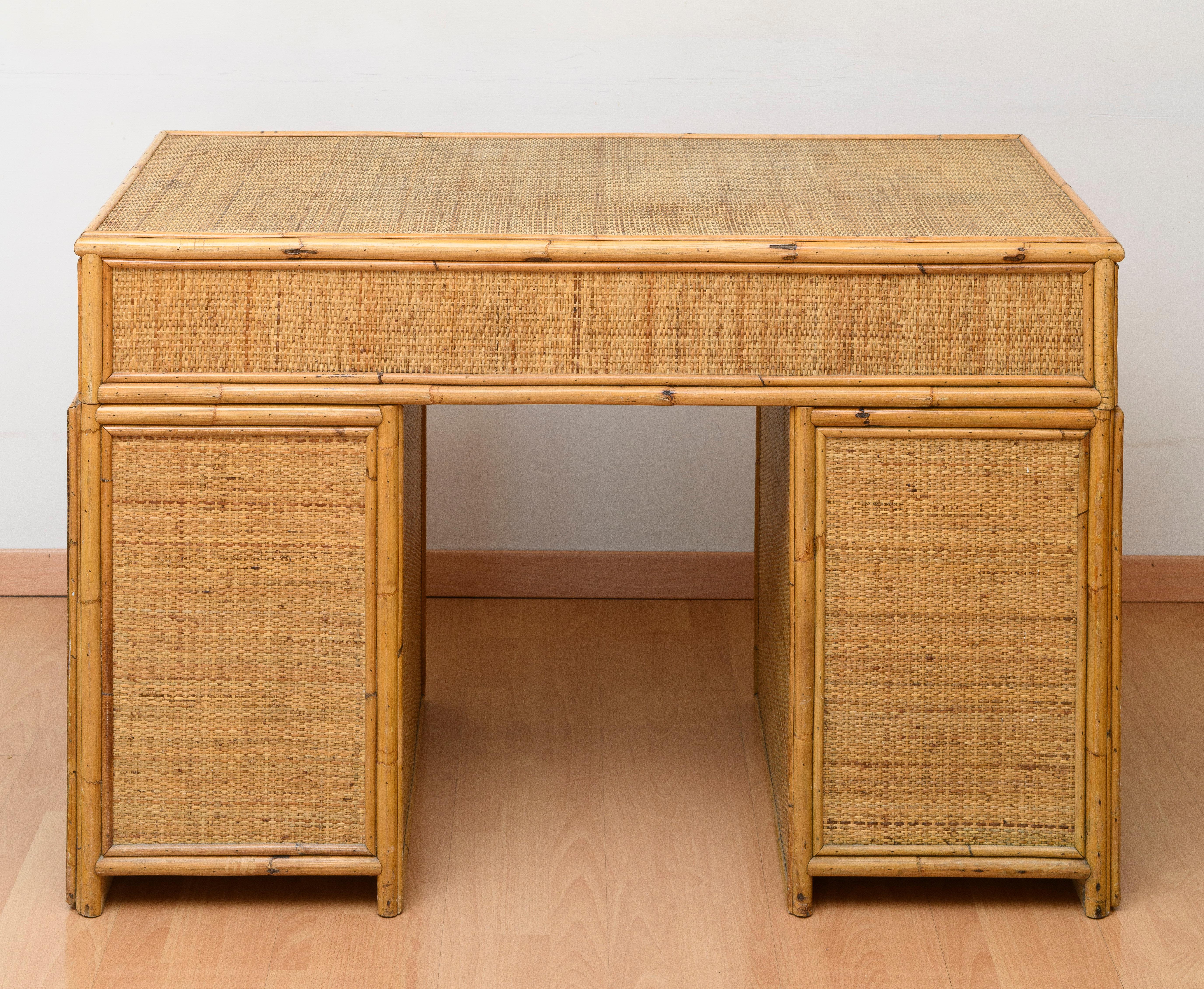 Vintage Writing Desk by Vivai del Sud, Italy, 1980s 12