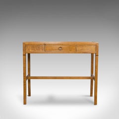Vintage Writing Desk Side Table Oak, Hall, Console, Arts & Crafts, 20th Century