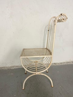 Vintage Wrought Iron Accent Chair