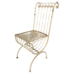 Vintage Wrought Iron Accent Chair