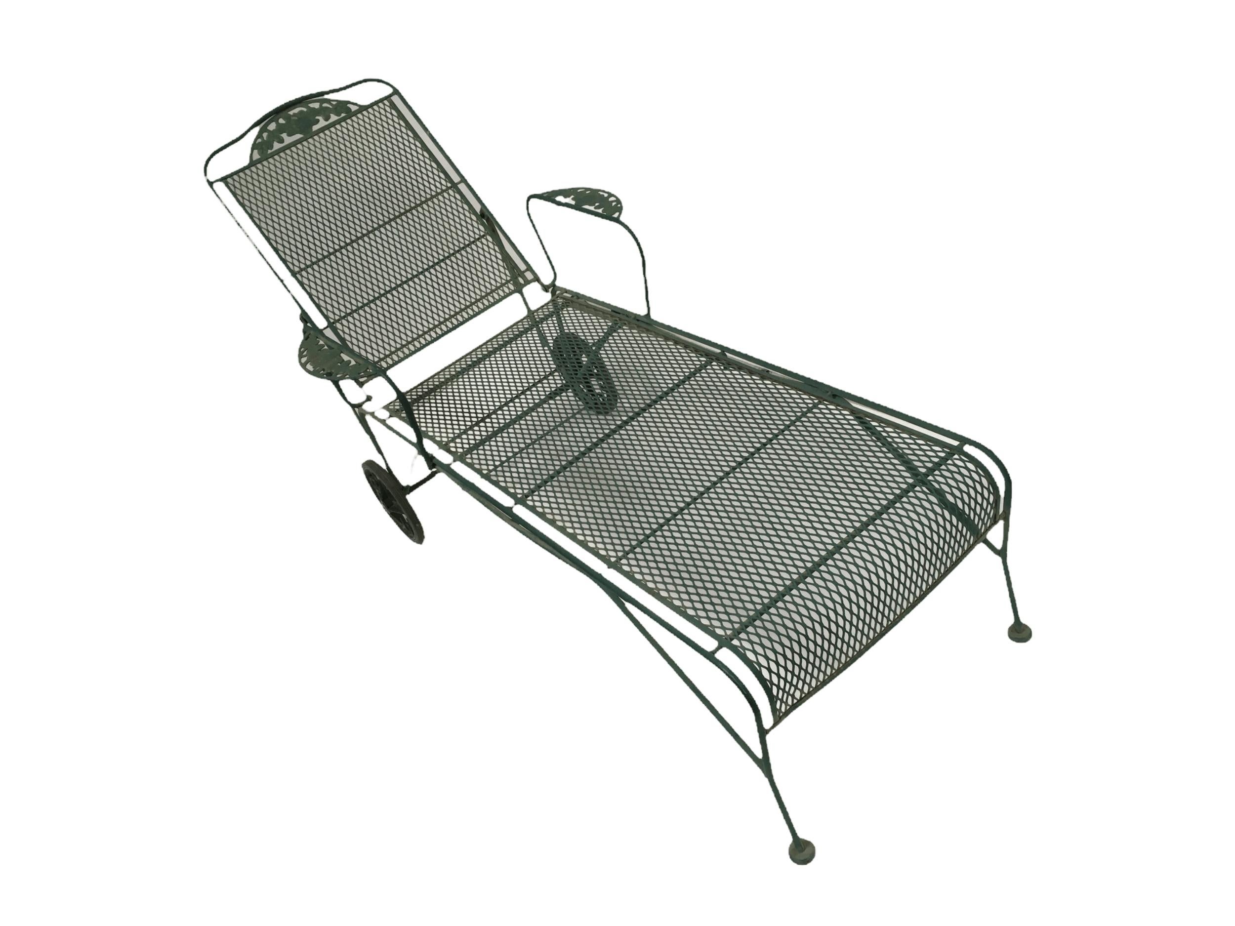 wrought iron lounge chairs