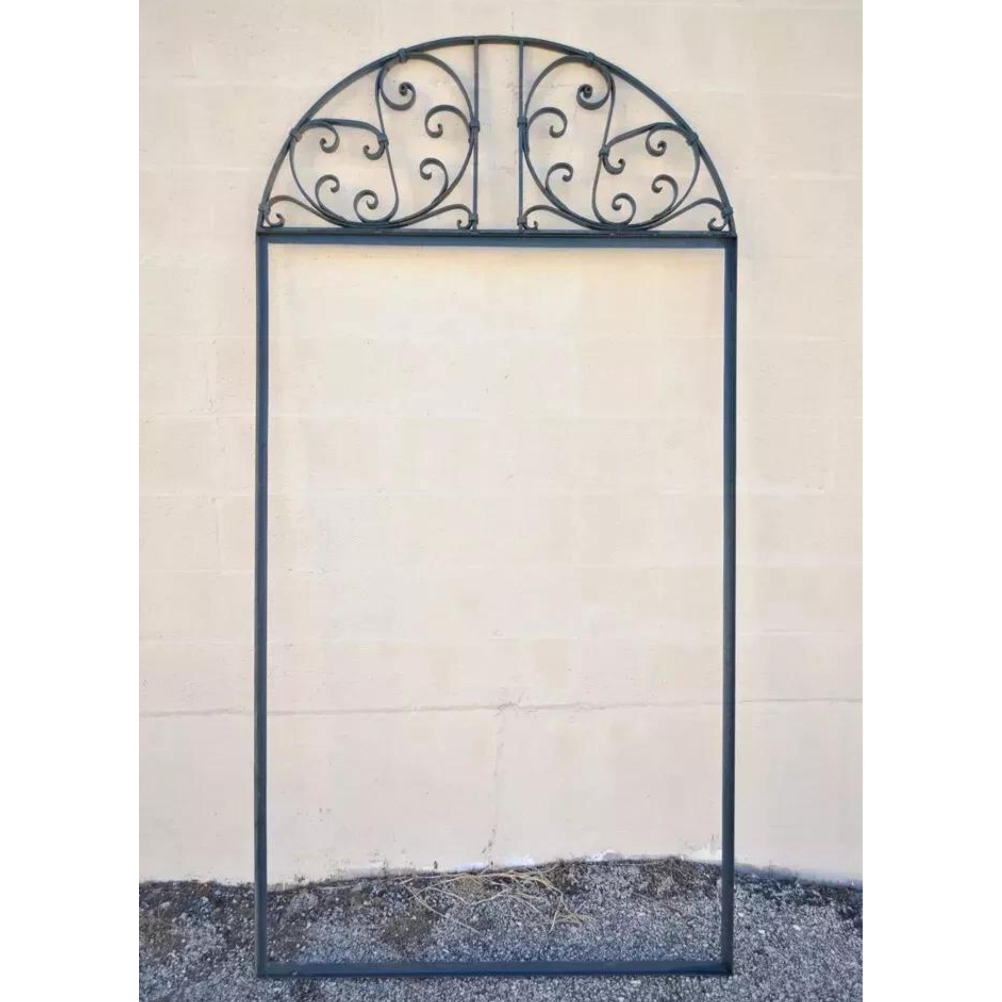 20th Century Vintage Wrought Iron Arch Top 90