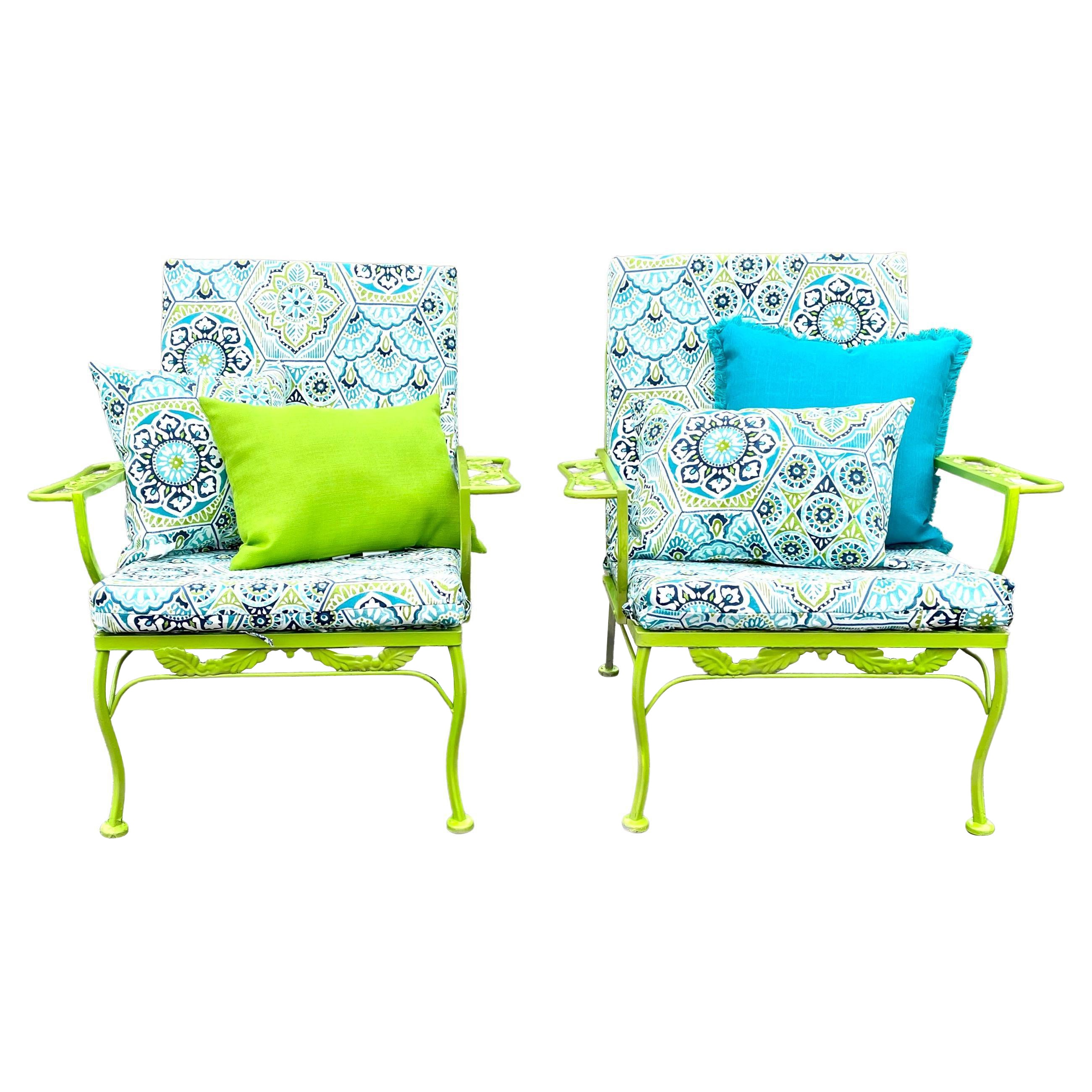 Vintage Wrought Iron Chairs For Sale