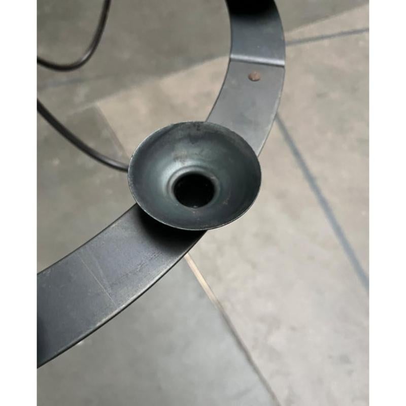 Vintage Wrought Iron Chandelier Candleholder by Ehlén Johansson for Ikea, 1990s For Sale 6