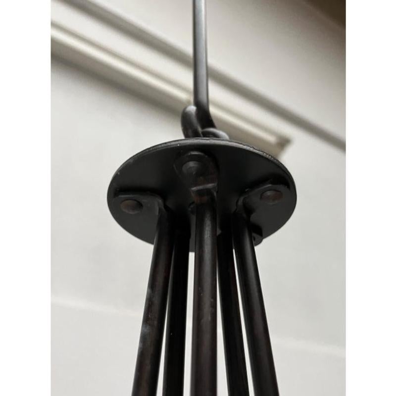 Vintage Wrought Iron Chandelier Candleholder by Ehlén Johansson for Ikea, 1990s For Sale 12