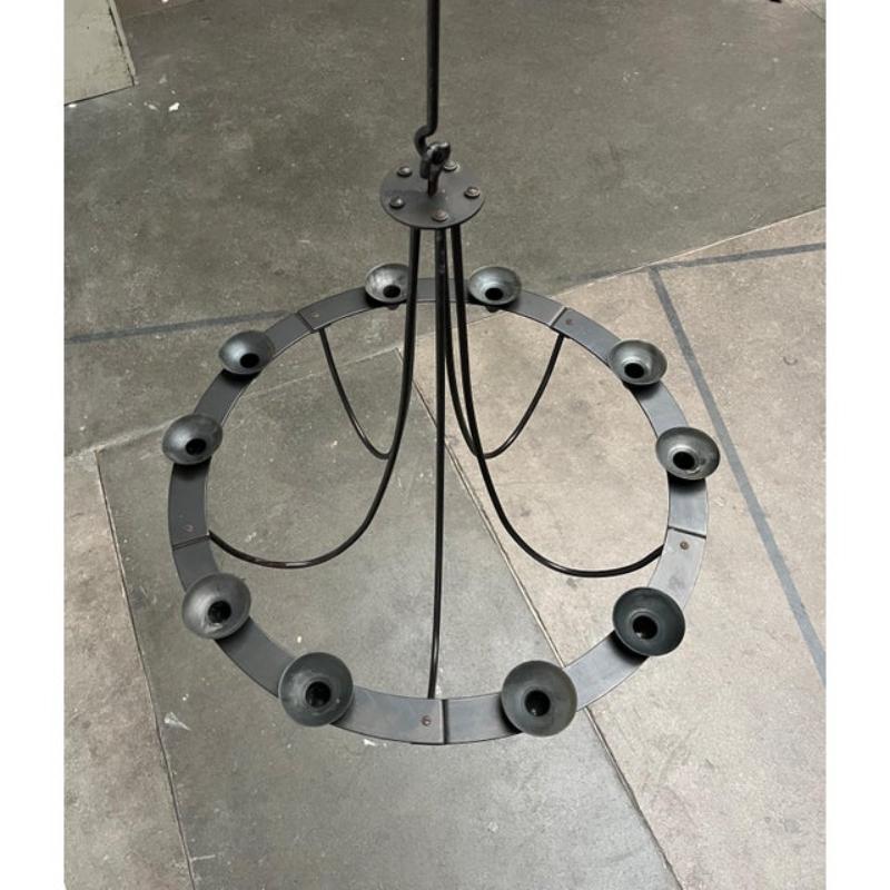 Vintage Wrought Iron Chandelier Candleholder by Ehlén Johansson for Ikea, 1990s, in Very Good conditions. Designed 1990 to 1999 I have official proof of authenticity such as vintage catalogs,
designer records,
Official proof of authenticity such as