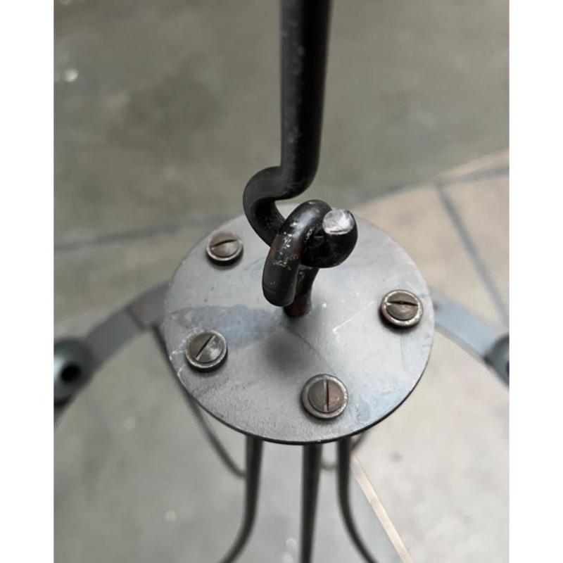 Vintage Wrought Iron Chandelier Candleholder by Ehlén Johansson for Ikea, 1990s For Sale 3